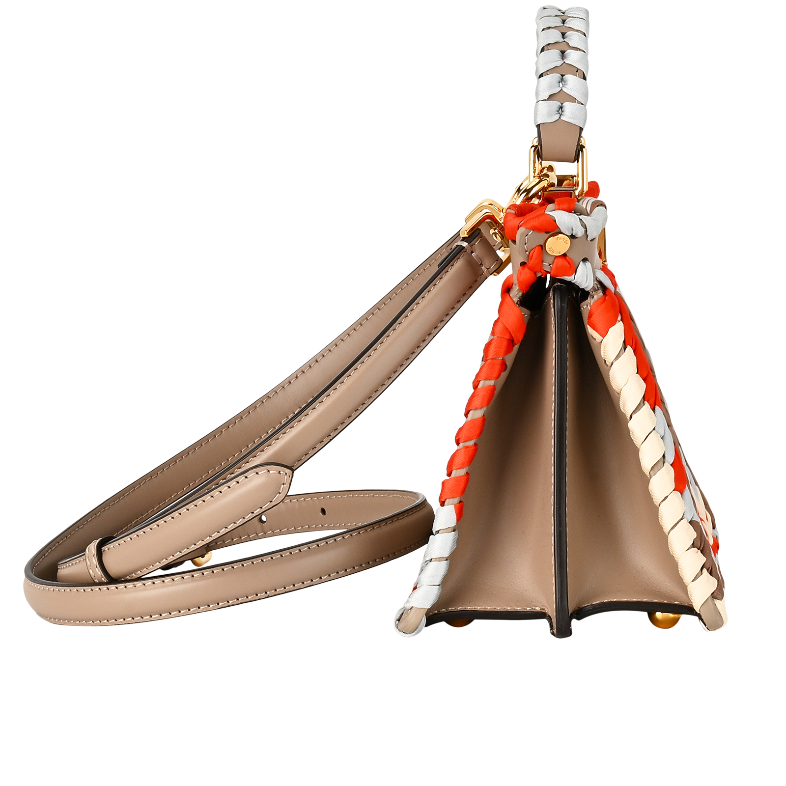 Peekaboo ISeeU Petite, &pound;1,300, Handbags, Taupe, Leather, Side view